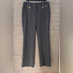 Anne Klein NWT gold zip pocket dress pants 6